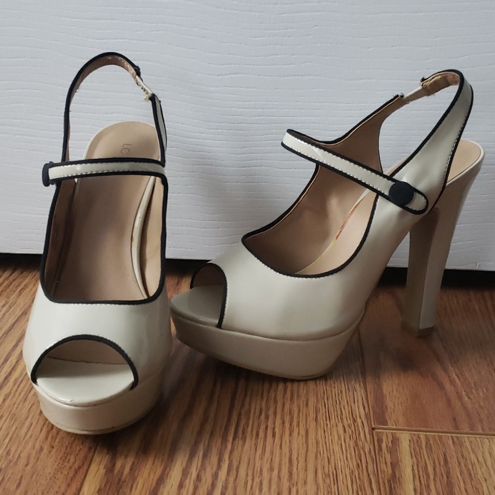 Cream heels